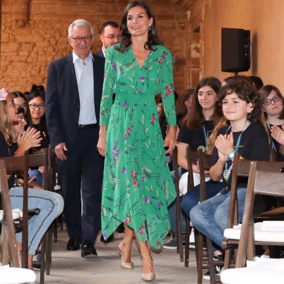 Maje Green Floral Maxi Dress, US 2 - Picture 6 of 6